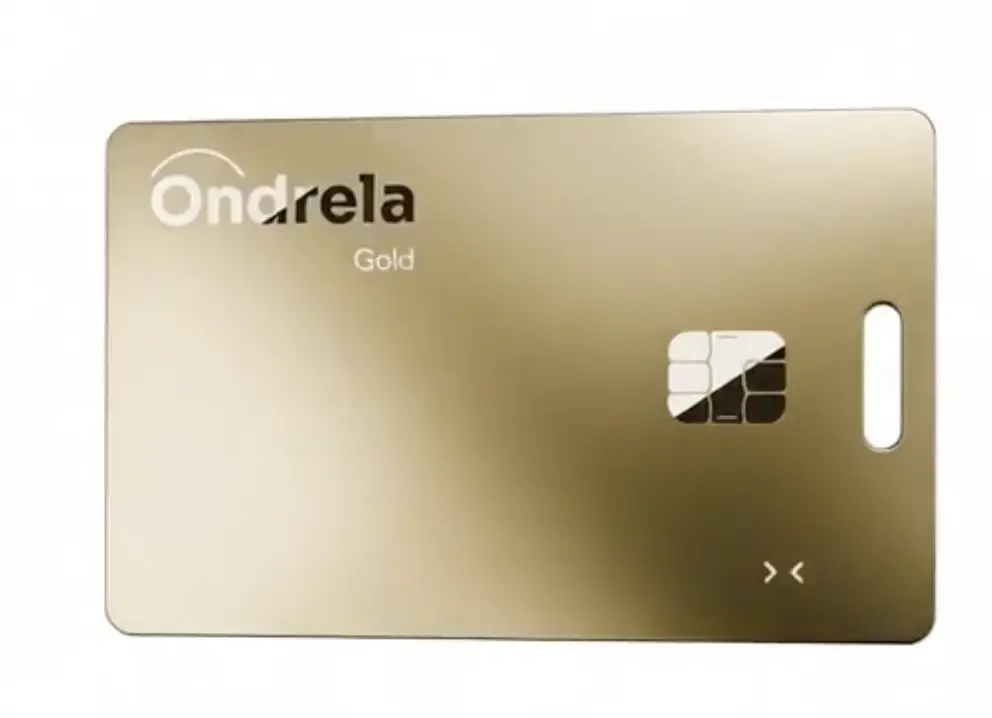 Ondrela tracker card front view